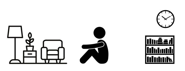 引きこもることについての図解